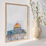 تابلوه روعة القدس والأقصى.